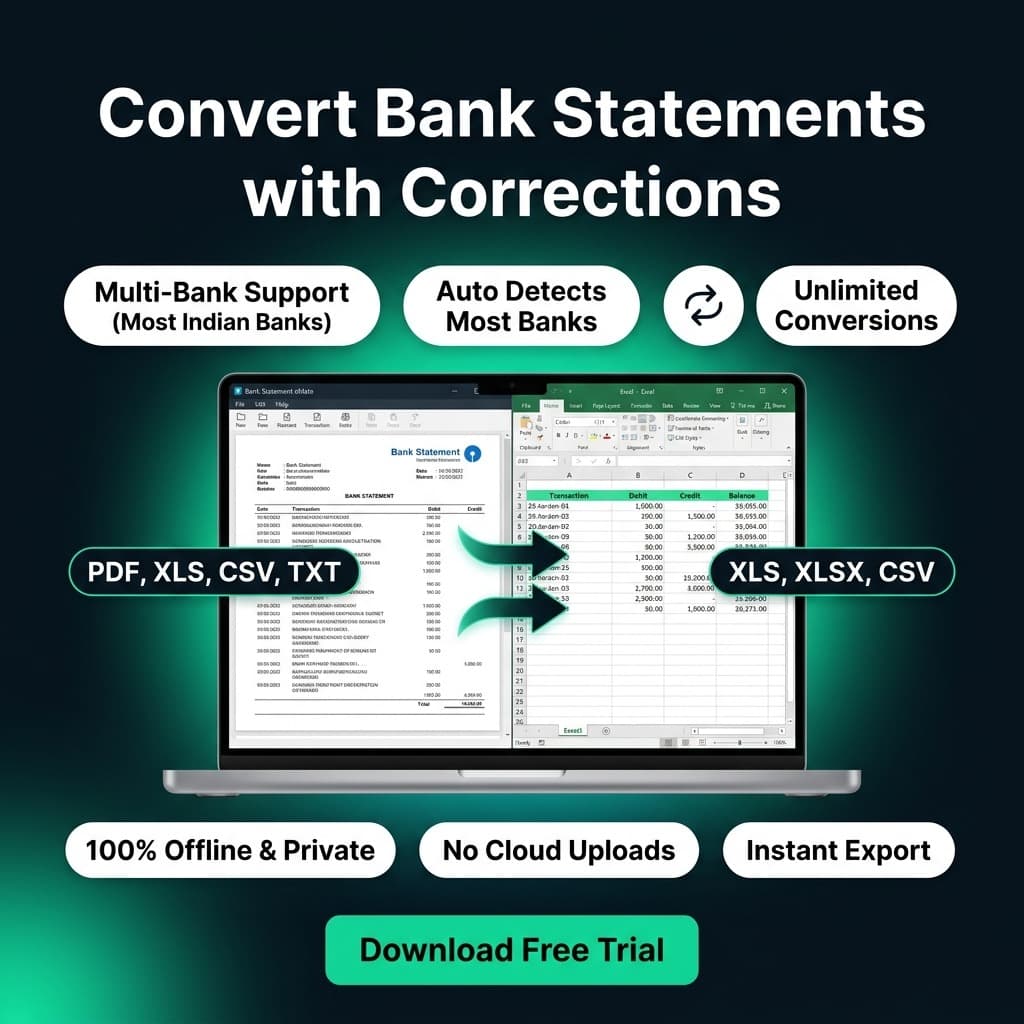 Convert Bank Statements with Corrections - Multi-Bank Support